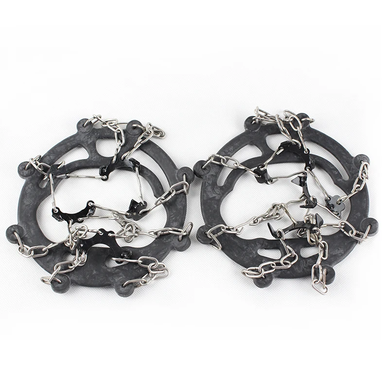 Shoe Snow Chain Slip Resistant Shoes Mountaineering Spike Ice Shoe Grip Spike Ice Traction Cleats Snow Grips Anti-Slip Climbing