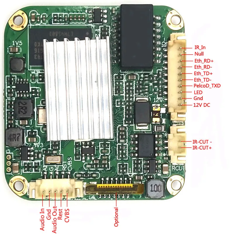 5.0MP Low-illumination HD Network IP Camera Module Hisilicon 3516AV200+FOR Sony IMX 335 Cmos Sensor Modul cctv
