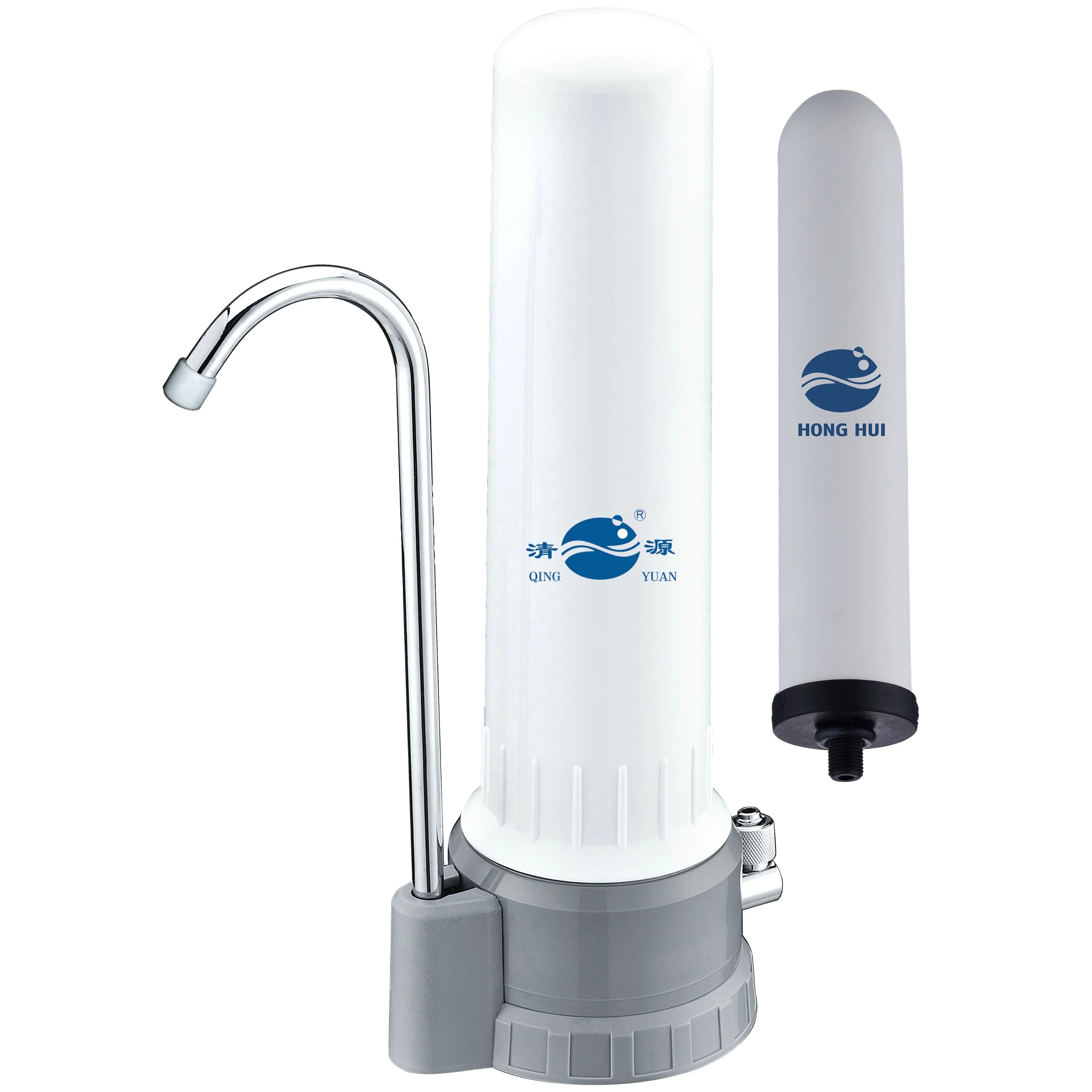 QING YUAN HS-10 Countertop Household Water Filter Housing Ceramic Cartridge Water Filter