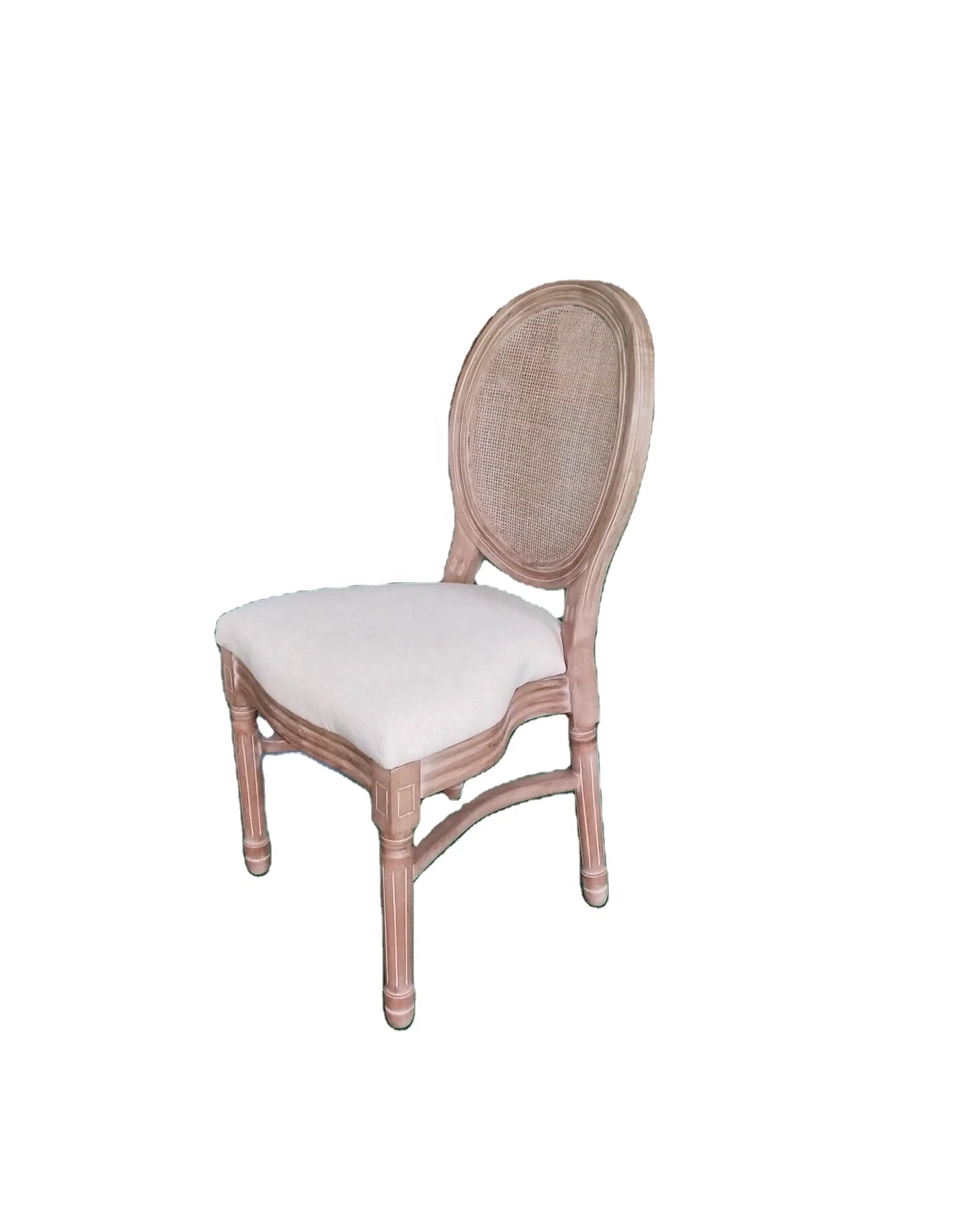 French style wood louis XV chairs stackable and seat removable for wedding party rentals