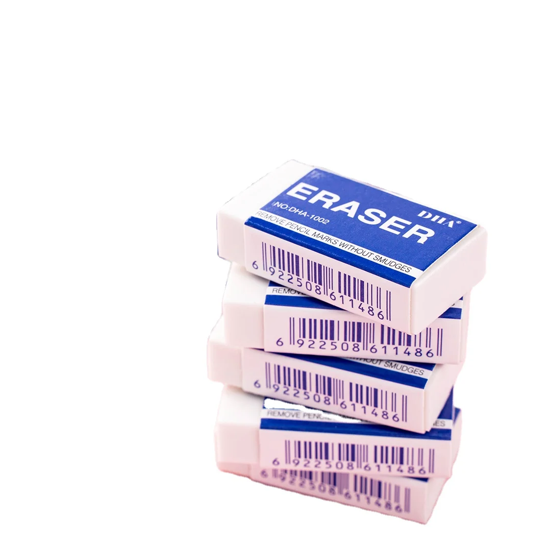 Stationery Factory PVC Erasers Set School Supplier Customized Pencil Erasers Set School Office Eraser Pencil Rubber