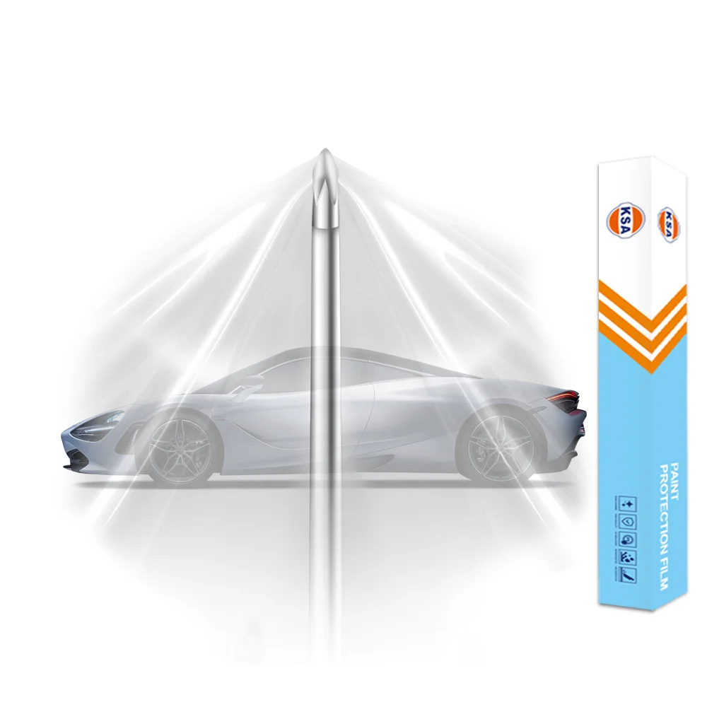 KSA car TPUPPF transparent invisible car cover film full car paint protection film invisible anti-scratch