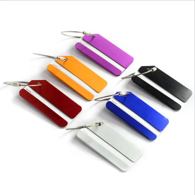 best sales aluminum alloy metal travel blank custom luggage tag