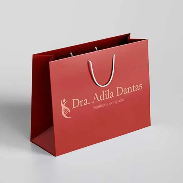 Custom luxury T- shirt  jewelry  gift shopping paper bag with handle
