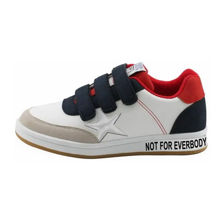 
Fashion white children tennis velcro cow suede/ soft pu /soft outsole sport shoes 