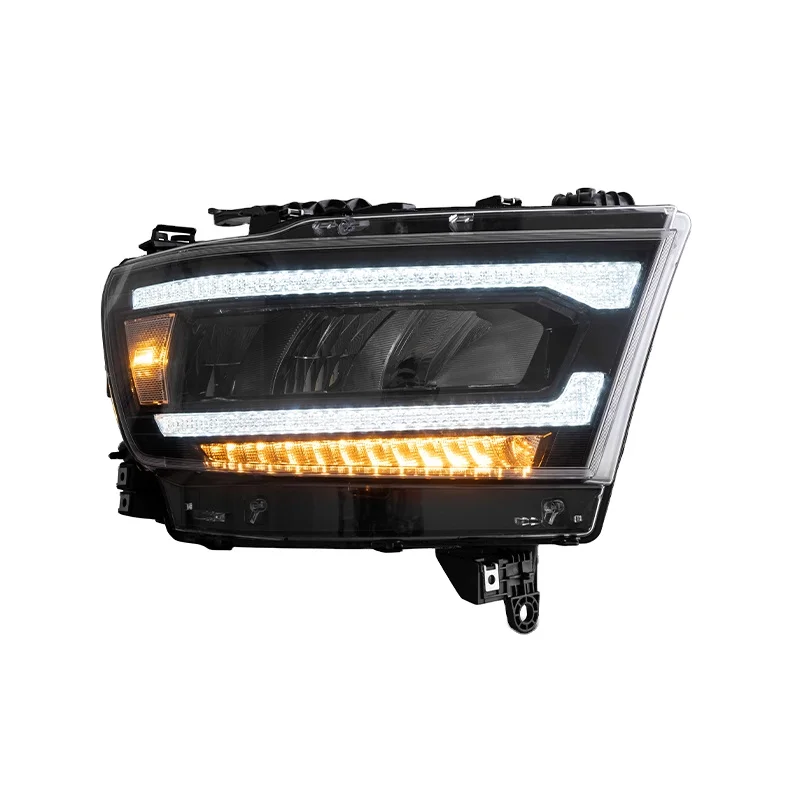VLAND Factory Full LED Headlights  2019 2020 2021 Car Light Sequential Turn Signal 5th Black Front Head lamp For Dodge Ram 1500