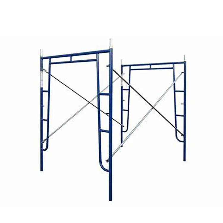 Cheap Factory Price Steel Mobile H Frame Scaffold Galvanized Construction Walk Through Ladders Scaffolding