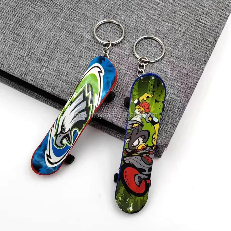 Promotional  OEM Finger Skateboards Keyring Backpack Decoration Keychain and Ski Sport Shop Company Activities Giveaway Toys