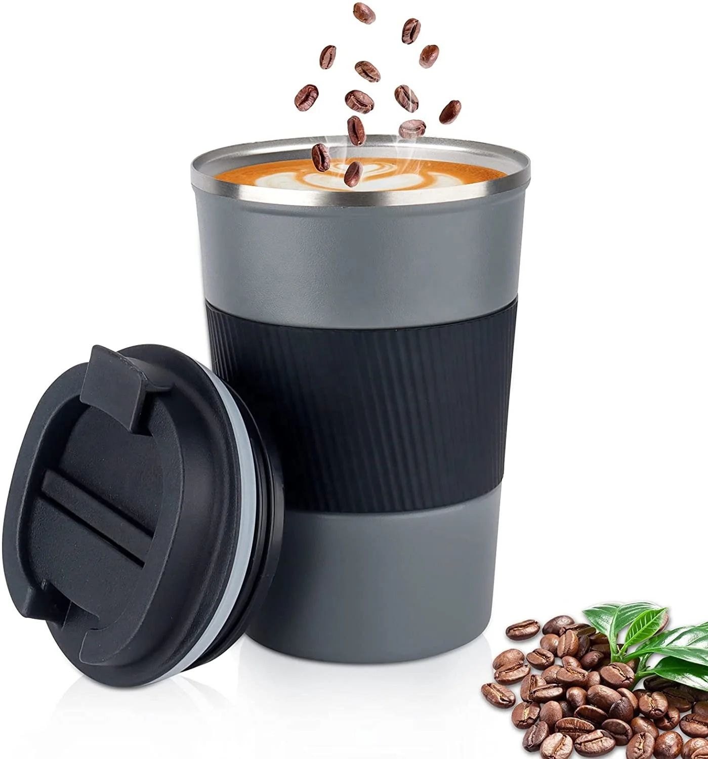 Travel coffee mug spill proof cheap reusable coffee travel mug with seal lid vacuum cup coffee cup