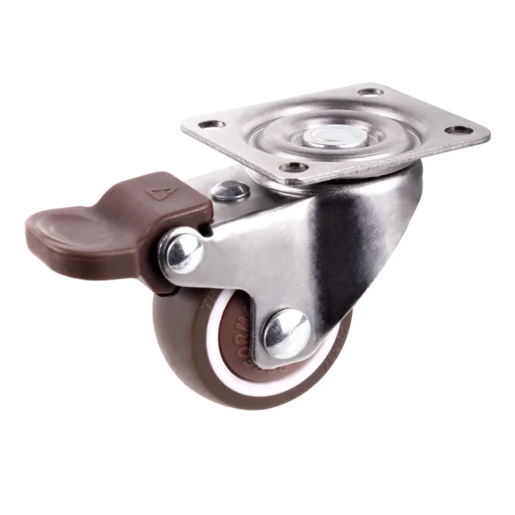 2 inch Hot Sale Child Bed Castor Plastic Splint Wheel black pp twin sofa caster wheel