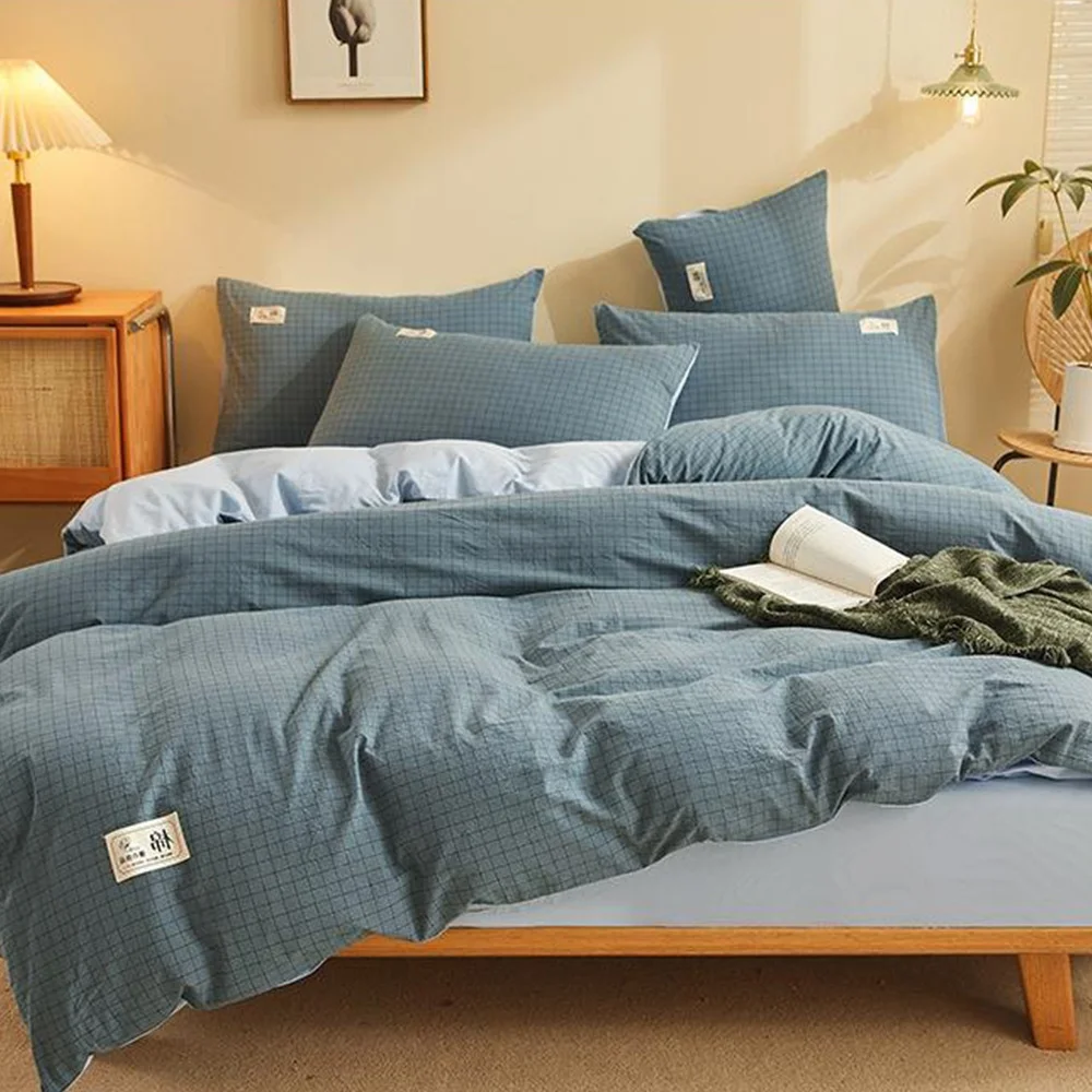 Factory High Quality 100% Cotton Bed Sheet Cotton Bedding Set Bedsheets Sets Duvet Bedding Set