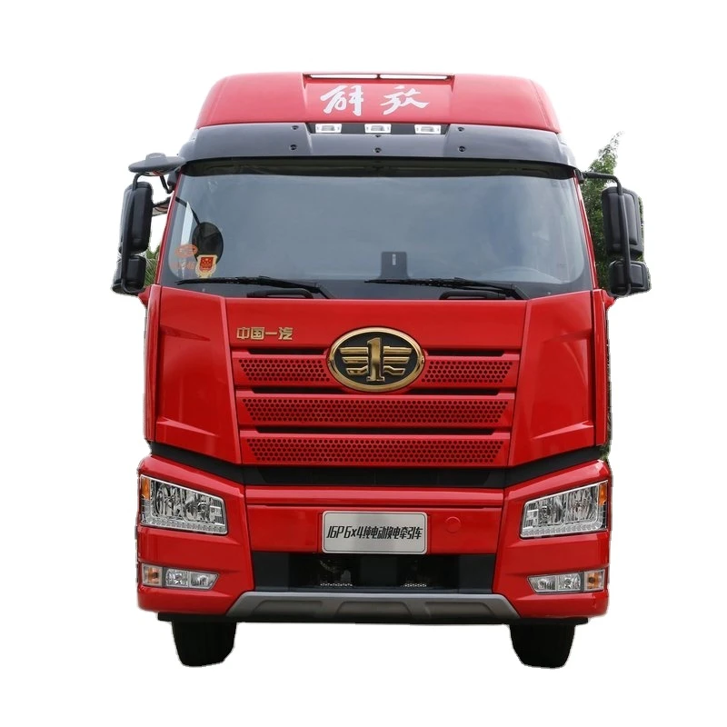 FAW Jiefang J6P Heavy Truck 6X4 Pure Electric Replacement Tractor Camera 10 Automatic 3 Ton Used Truck 2005 to 2008 Model Euro 6