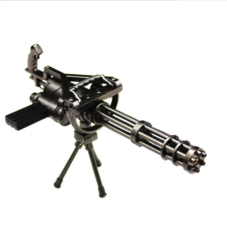 Высококачественный и безопасный игрушечный пистолет Gatling металлическая модель оружия имитация игрушек