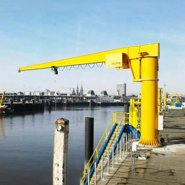 Workshop 500kg 1 2 3 4 5 7.5 8 10 12 ton European style Free Standing Column Pole Pillar Floor Mounted Slewing Jib Crane