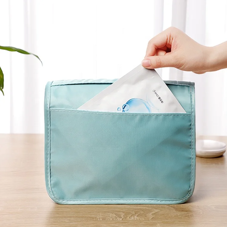 Waterproof Hanging Travel Makeup And Toiletry Bag Nylon Cosmetic Pouch Wash Makeup Bag Custom Logo Cosmetic Bags & Cases