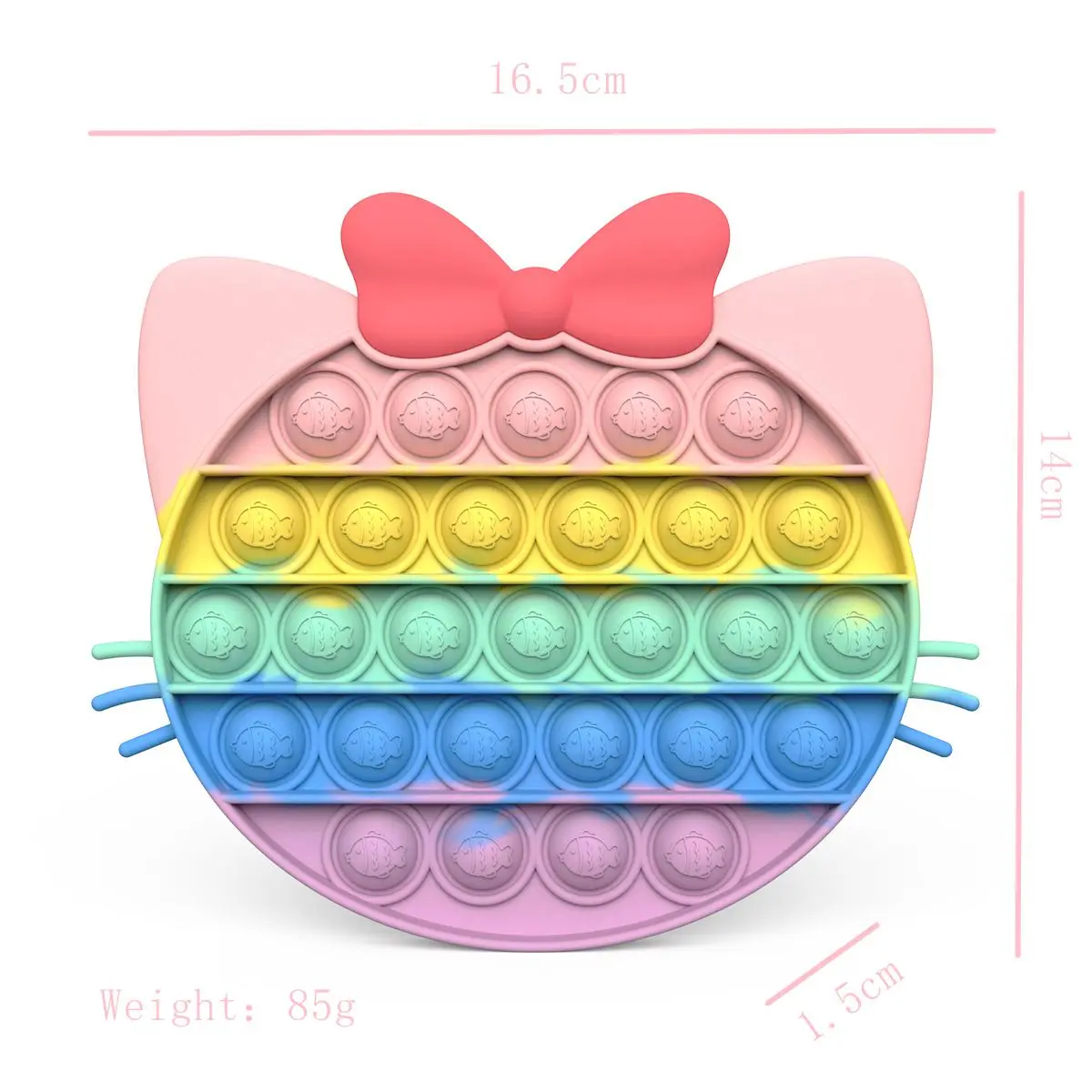 Squeeze Toy Stress Reliever Autism Push Bubbles Sensor Educational Toys Silicones Squeeze Fidget Popit Toy