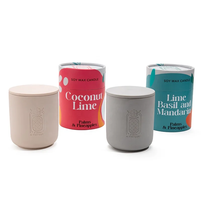 AIKUN Custom Grave Carve Logo Ceramics Unique Gift Soy Gift Lavender Scent Custom Scented Candles With Gift Box