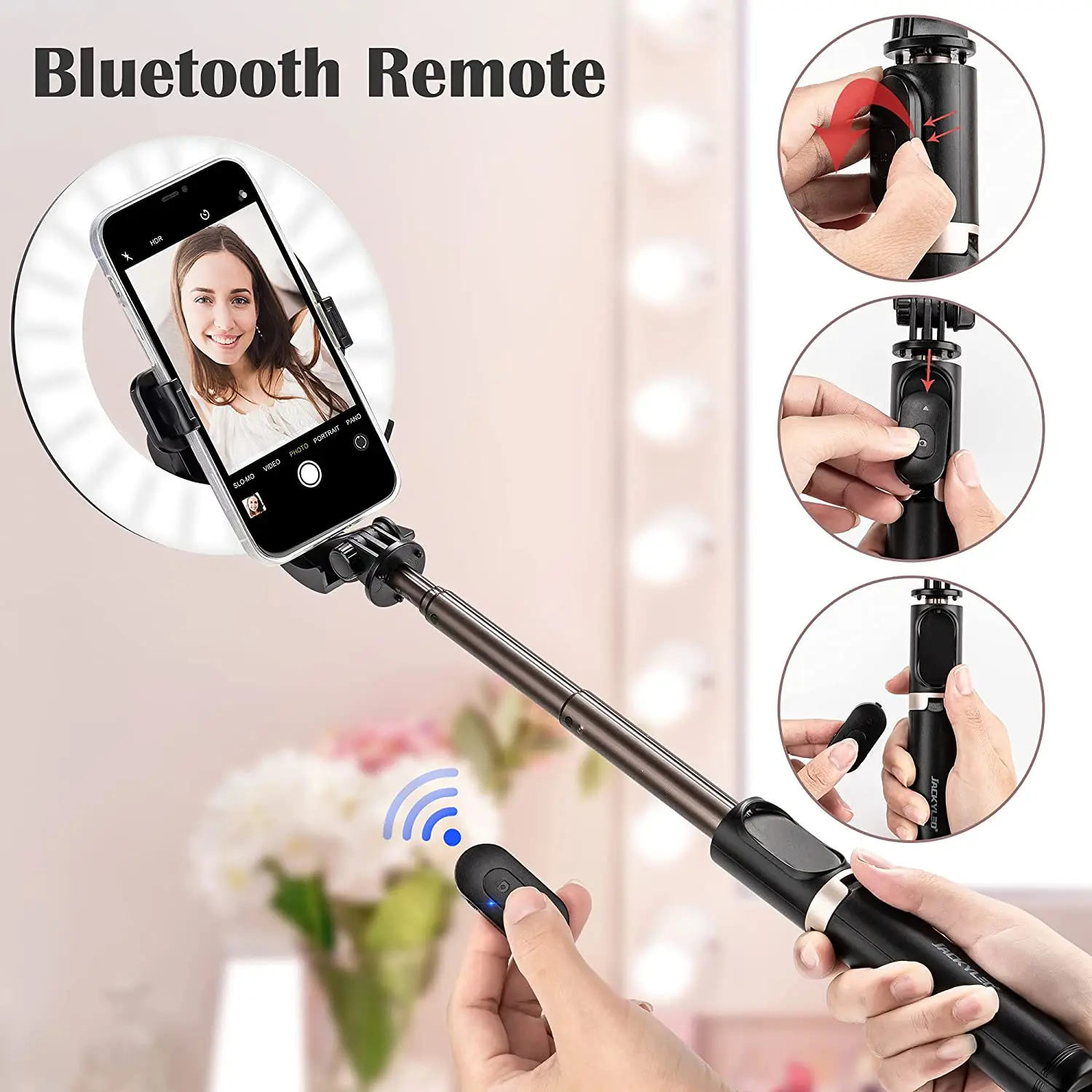 China Wholesale Vertical Ring Light Flexible Live With Tripod Portable LED Video Light