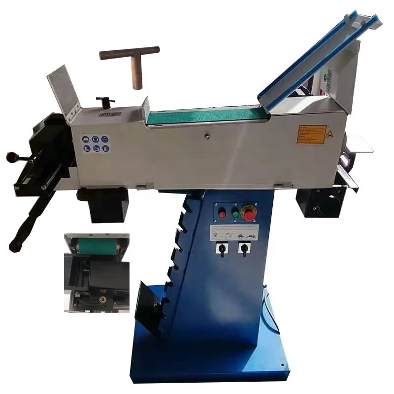 single phase motor type tube notcher pipe notching machine with metal deburring belt