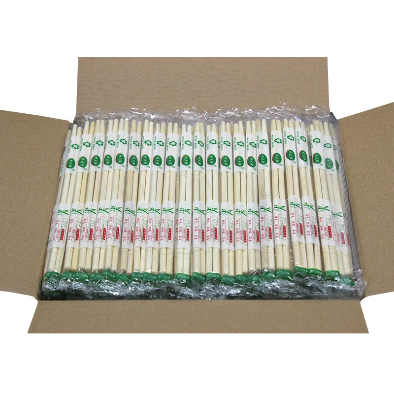Eco Friendly Biodegradable Natural Bamboo Chopsticks Wrapped for Chinese Japanese Korean Meal