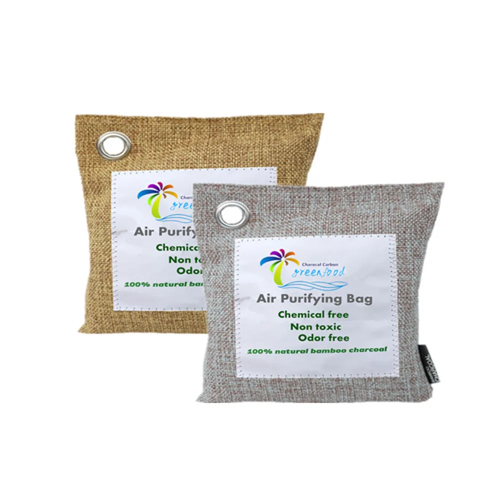 
200g Natural Bamboo Charcoal Air Purifying Bag Charcoal Odor Eliminator Absorber for Cars and Closets 