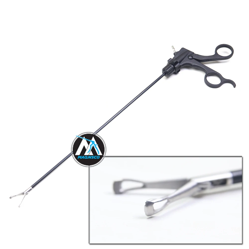 BABCOCK Grasper Double-action Delicate Traditional jaw Insulated shaft No-Rotation, Ratcheted 5mm 35cm