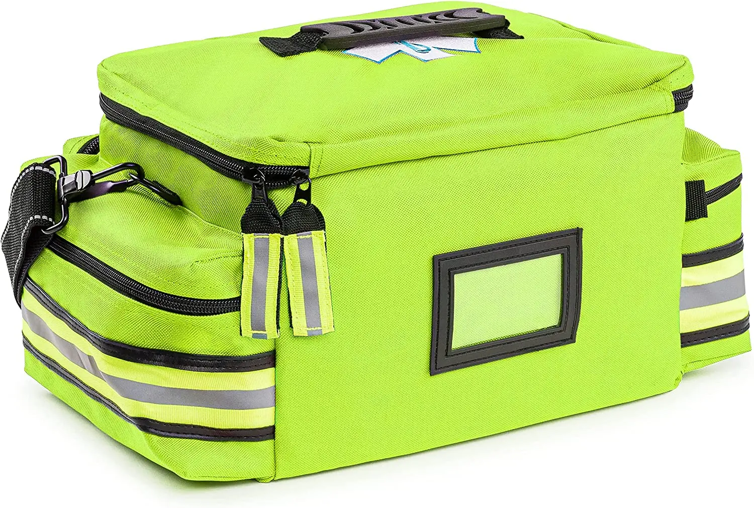 First Aid Bag Fully Stocked Professional Essentials Trauma Kit Reflective Bag 8 Zippered Pockets Compartment First Aid Supplies