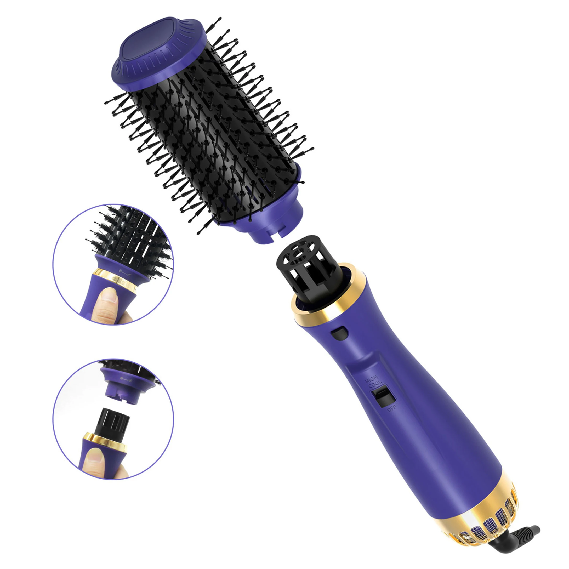 
Best Quality Hair Straightener Comb Electric Hair Brush Dryer Straightener High Heat Styling Brush 