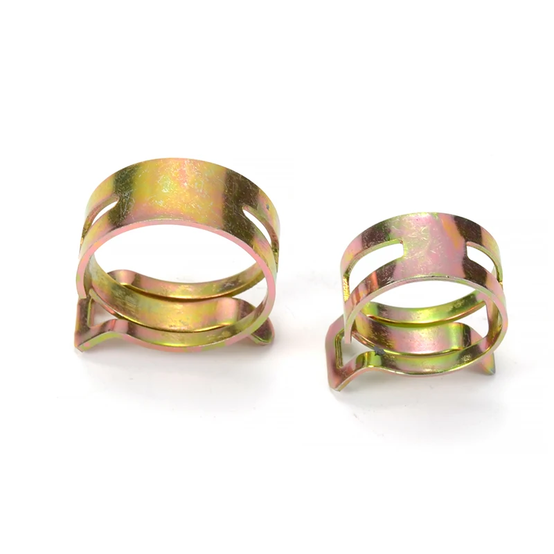 Zinc plated stainless steel type pipe hose clamp clip heavy duty truck exhaust metal spring clamp