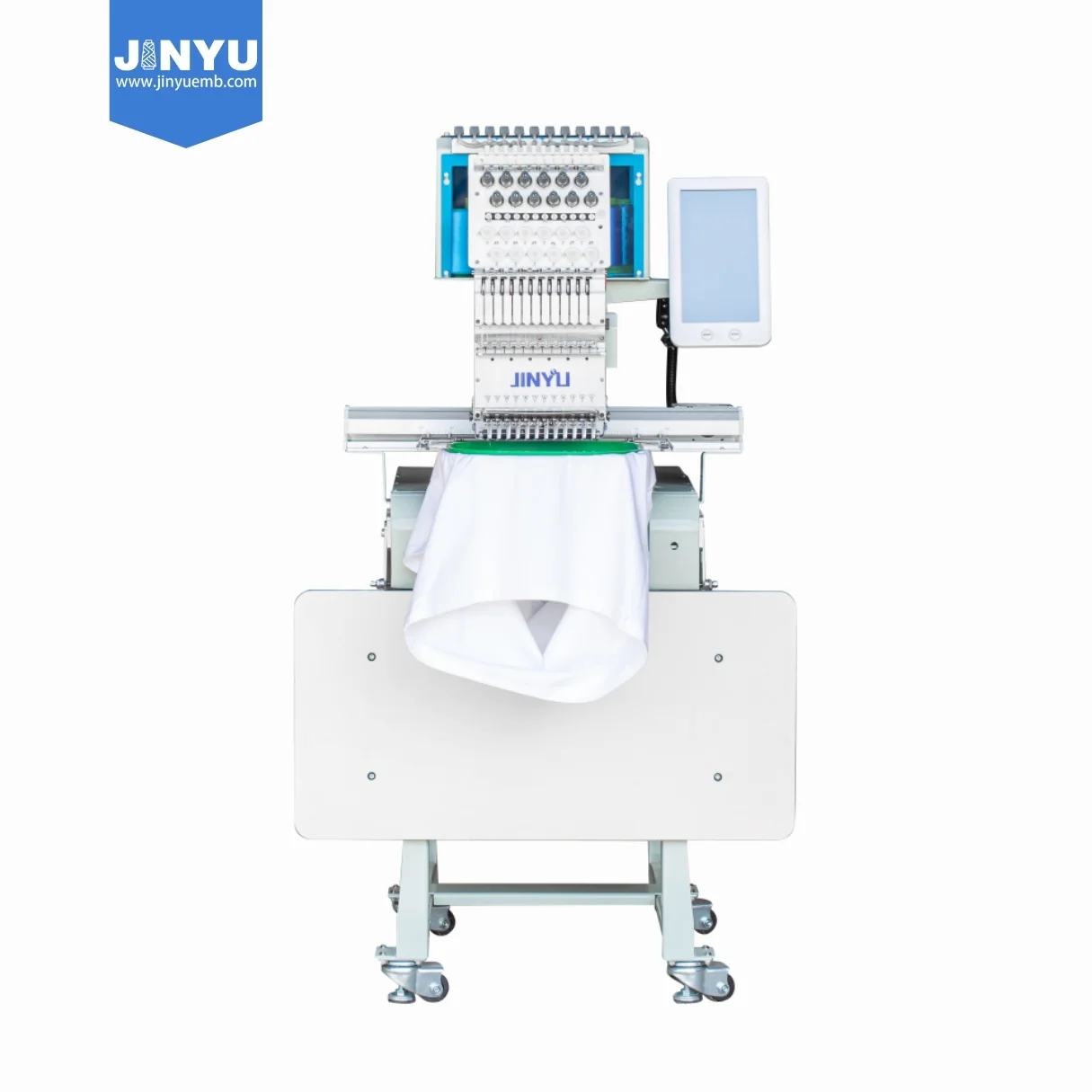 JCS-T1201computerized embroidery machine single head 12/15 needles embroidery sewing machine price