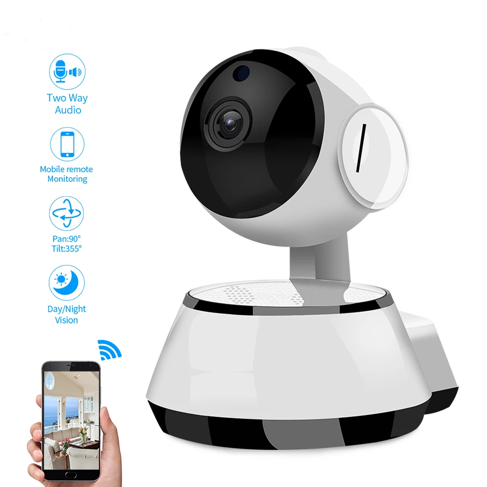  Высокое Качество P2P IP камера 720P собака Робот мини беспроводная домашняя безопасность Wifi