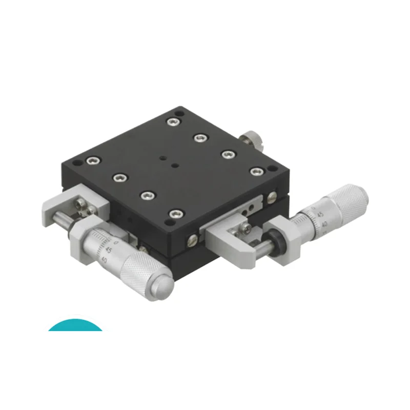 High cross roller guide manual fine-tuning slide XYCRSC thin platform dual axis XY