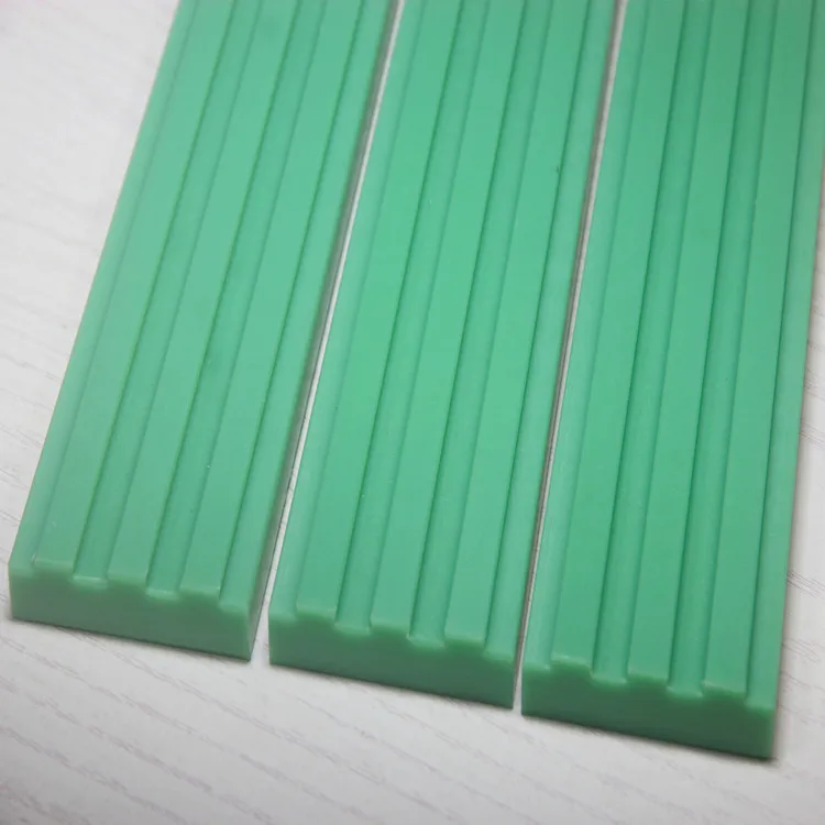 Plastic manufacturers process custom wear-resistant UHMW-PE self-lubricating nylon chain guide rail