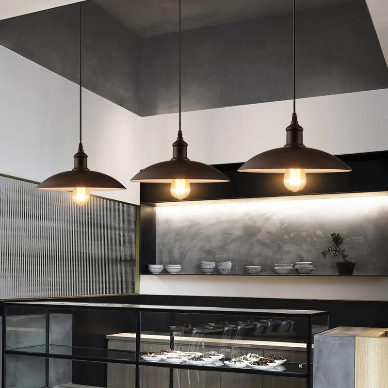Kitchen dining Industrial Decorative pendant light restaurant vintage hanging lamp retro industrial chandelier