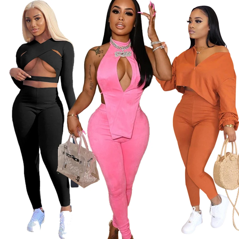 Fall Outfit 2 Pice Women Matching Sets,Sexy Two Piece Pants Set Women Clothing,Two Piece Set Women Clothing 2021