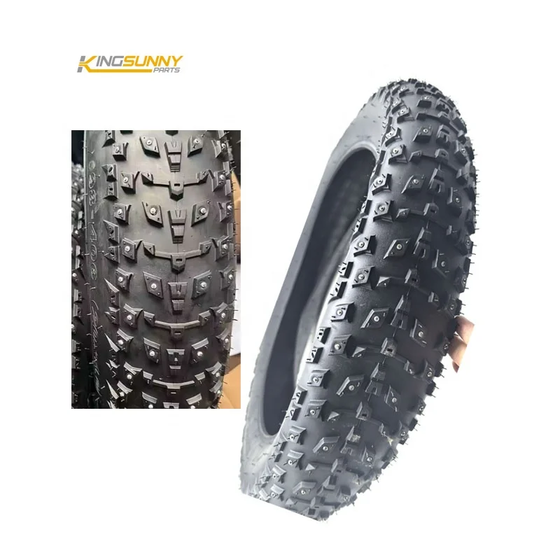 20 Inch 20*4 Tyres Bike Winter Studded Tire 20x4.0 Spikes Fat Bicycle Snow Tyre