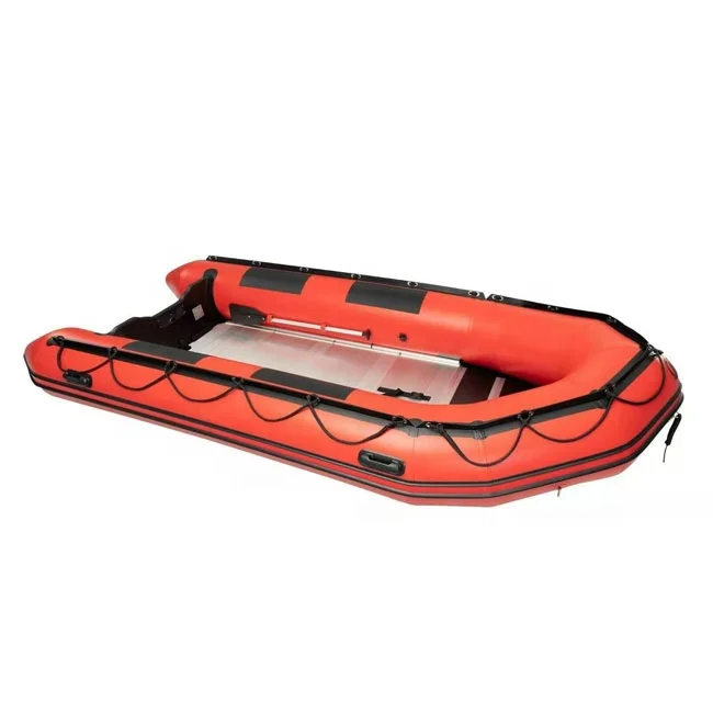 Cheap Price RIB Boat 4.7m Tender Foldable Aluminum Floor Inflatable Orca Rowing Boat
