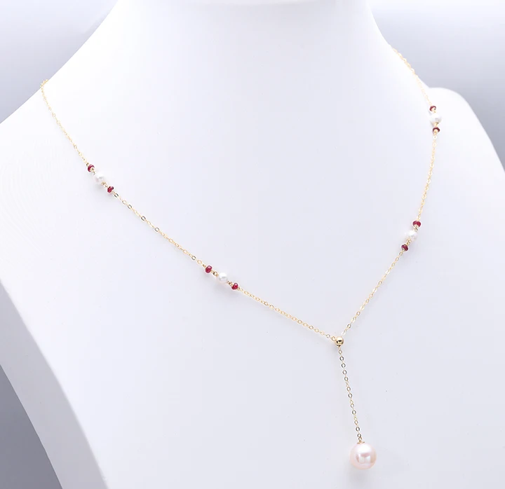 fashion pearl necklace jewelry18k gold jewelryfreshwater pearl necklace