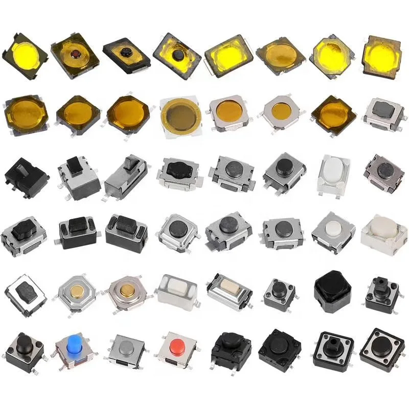 Hot Selling 2 pin Tactile Switch SMT 4 pin Momentary DIP Tact switch SMD For Electronic Devices