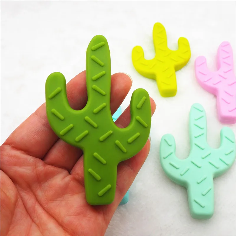 Factory Wholesale BPA Free Cactus Chill Teething Toy Silicone Baby Dummy Pacifier Teether Soft Toy