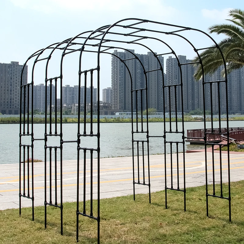 New Design Garden Arbor Steel Elegant Arch Flower Frame for Wedding Decorative Flower Arch