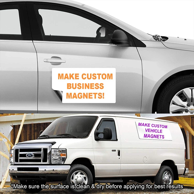 Factory Hot Sale Custom Printing Die Cut Magnet Sign Waterproof Car Magnetic Sticker