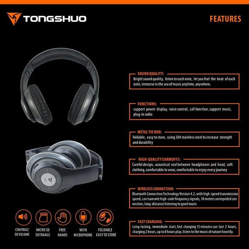 
Classic Bt Virtual Reality Noise Cancelling Wireless Stereo Headset 