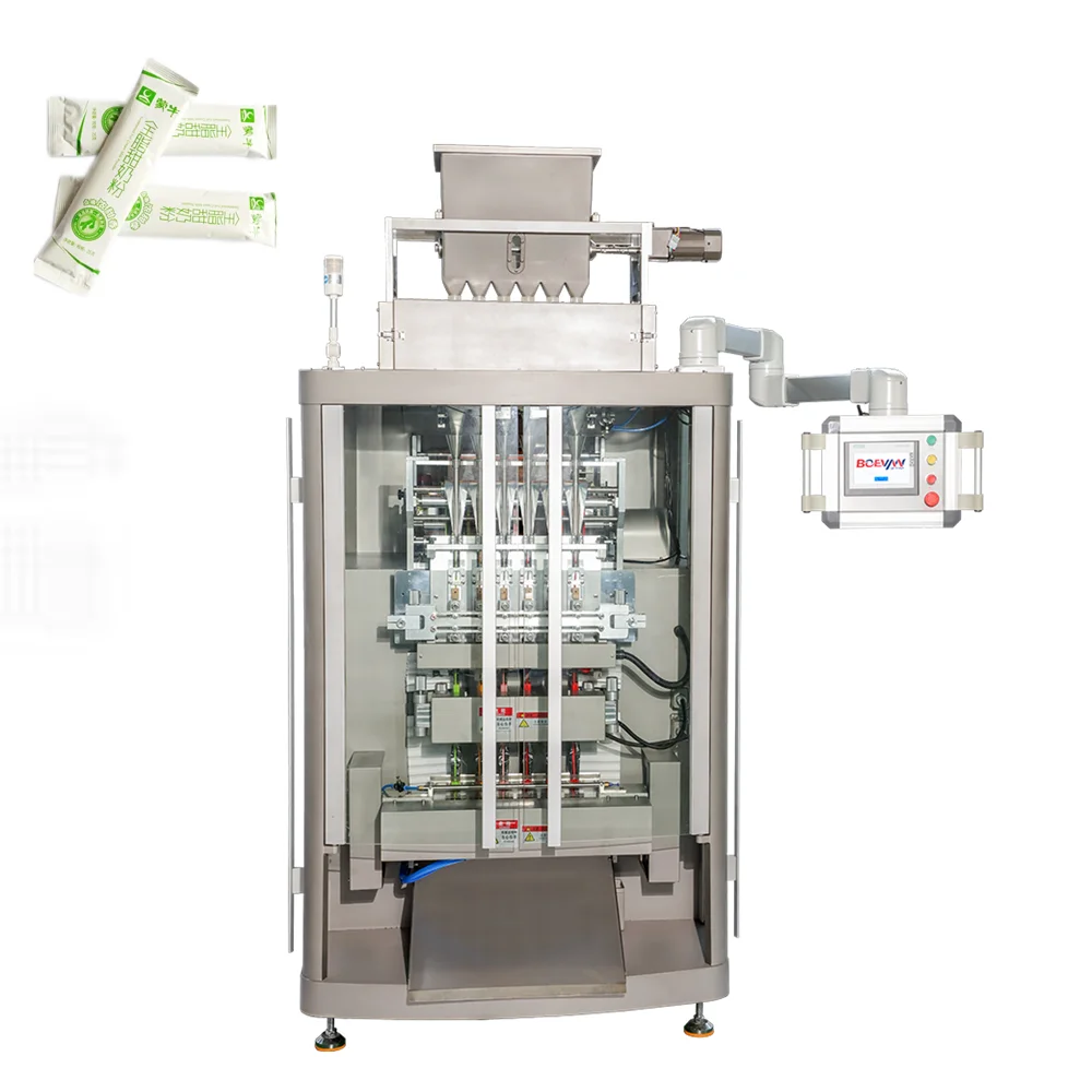 Automatic Food Powder Granular Multi Lane Vffs Packaging Machine Ketchup/tomato Paste Vertical Stick Bag Packing Machine