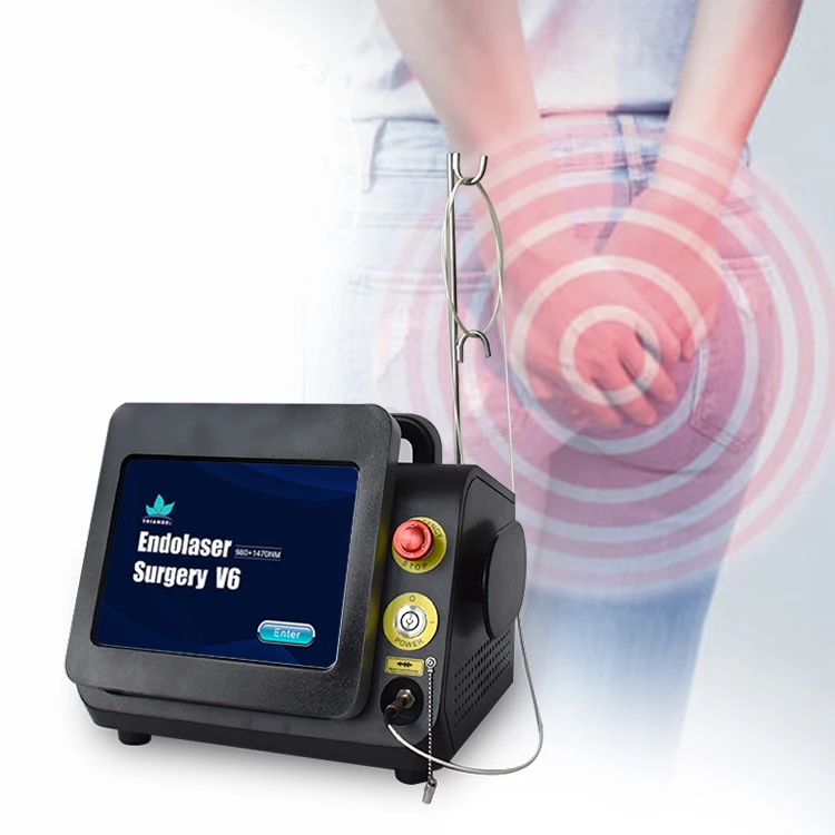 Triangel 980 1470 Diode Laser For Proctology Internal External Mixed Hemorrhoids Treatment Laser Machine