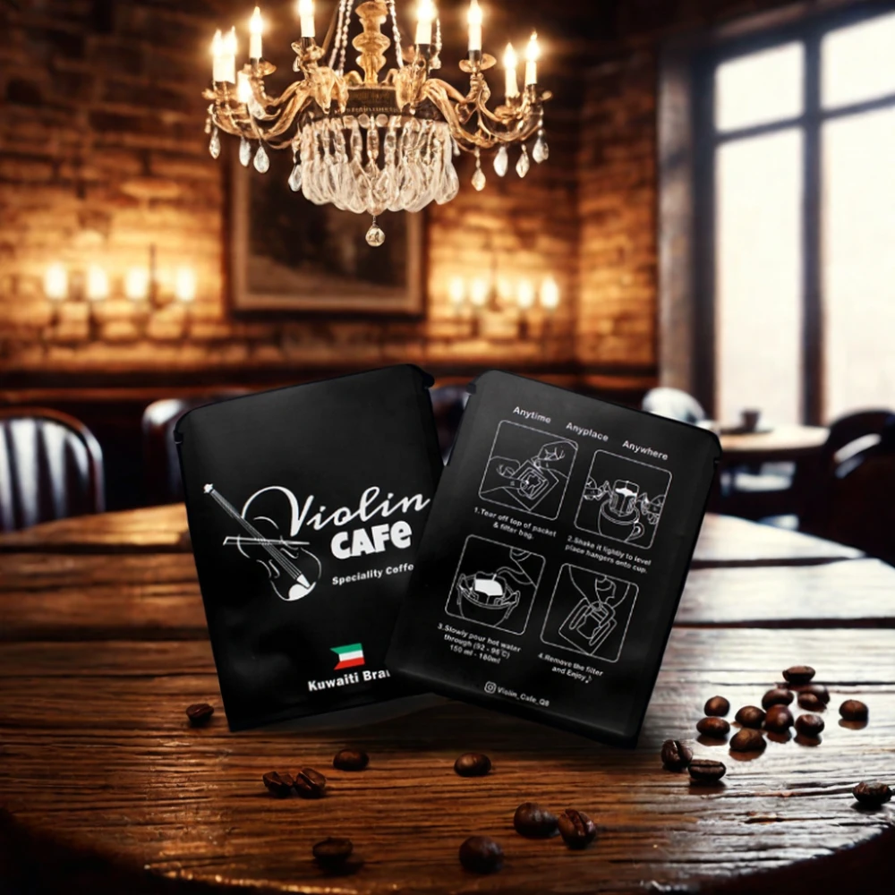 AT PACK 2024 Custom Printed Matte Surface Drip Coffee Bag With Filter Single Serve Portable Pour Over Drip Coffee Bag With Boxes