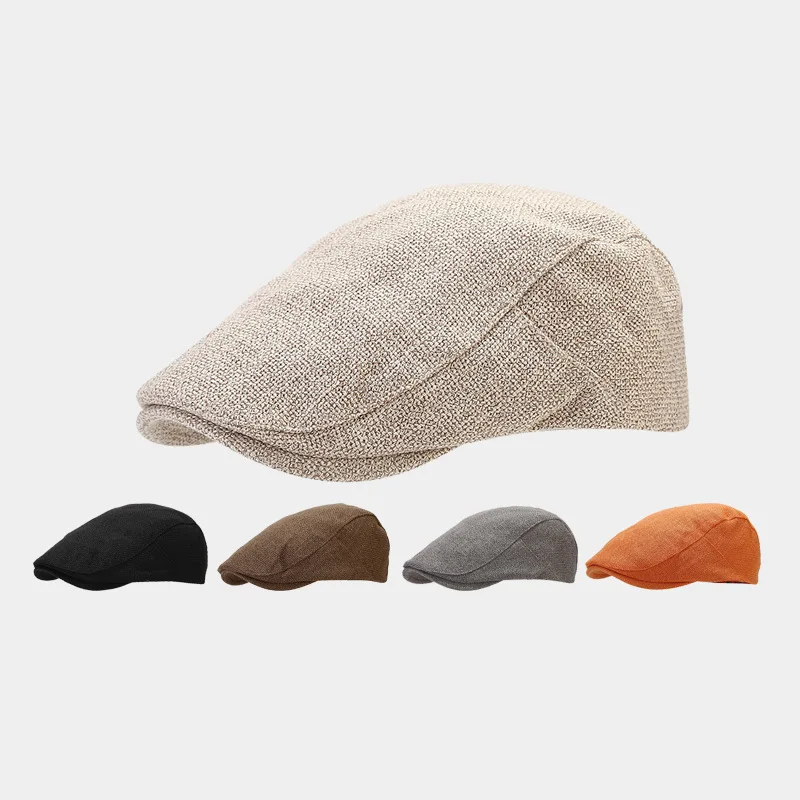 New Japanese Literature And Art Vintage Beret Casual Fashion Newspaper Hat For Men And Women