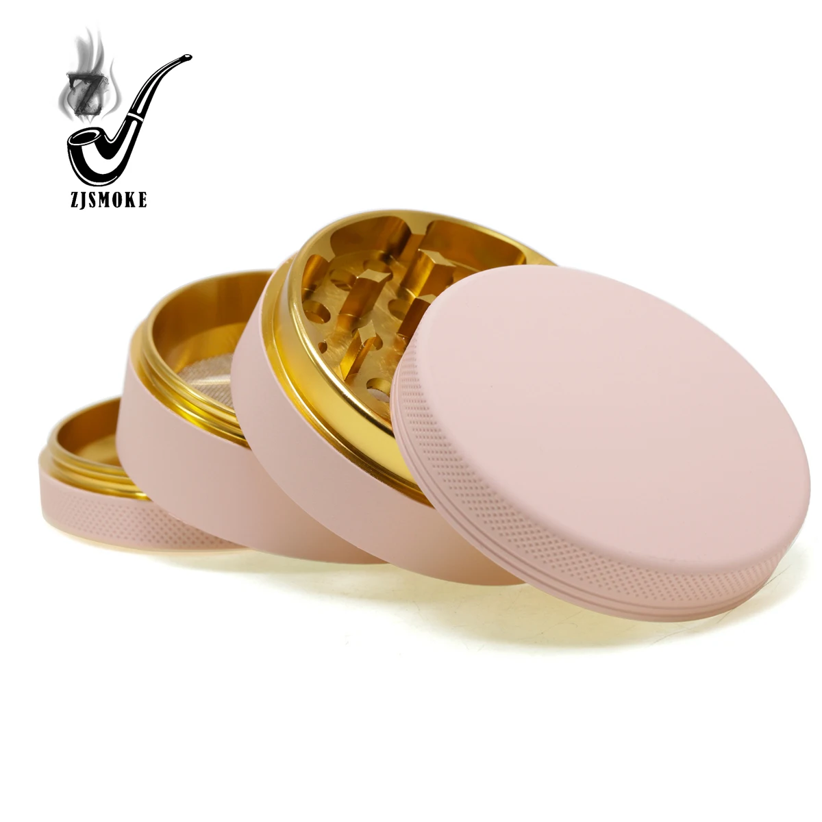 Wholesale Classic Aluminum Herb Grinder  Four-layer Rubber Paint Matt  Dry Spice Grinder Smoking Accessories