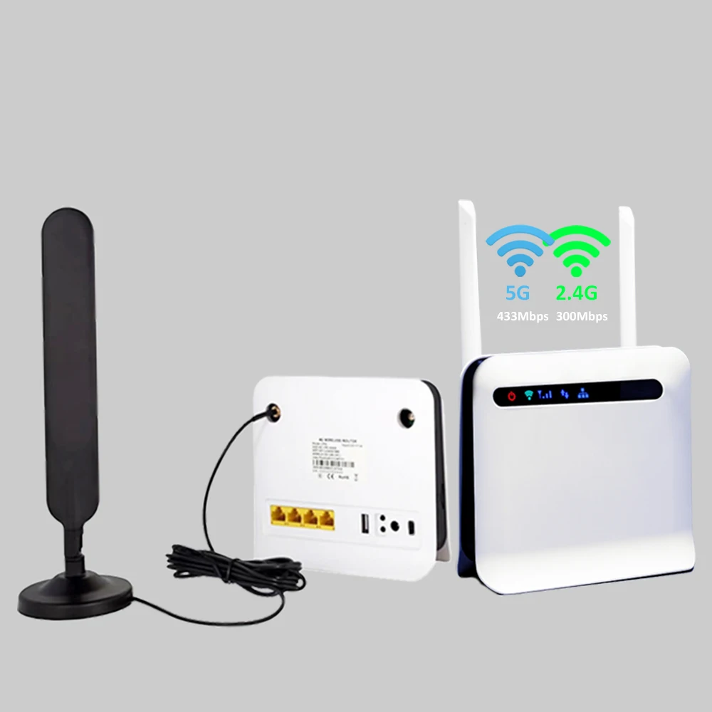 CP94Pro Unlocked 4G Sim Modem Dual Band Wireless CPE Router Best 4g WiFi Router With Gigabit Ethernet RJ45 LAN Ports