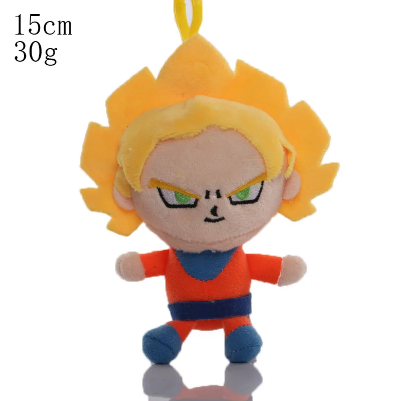 Cheap Wholesale Anime Dragon balls plush keychain 5 models kawaii soft toys small  plush yoy for kids toys